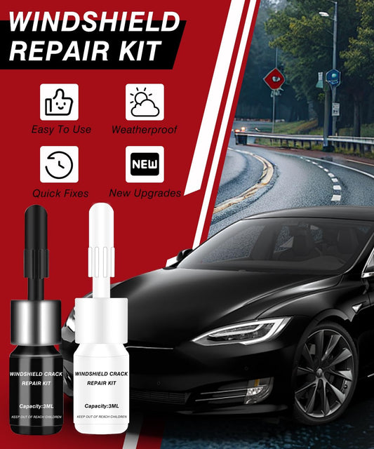 Filmer Windshield Chip Repair Kit, 2026 Latest - Windshield Repair Kit, Windshield Crack Repair Kit for Daily Car Glass Maintenance, Quickly Repair Glass Cracks & Chips, 5-Min Quick Fix (2 Bottles)