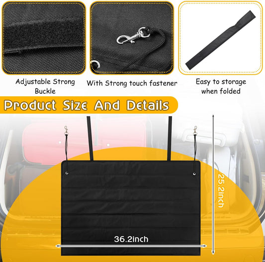 Tinideya Large Rear Bumper Protector for Cars 41 x 25 Inch Bumper Guard Foldable Protective Mat Dog Blanket Cargo Liner Preventing Scratches While Unloading and Loading for SUV Van Truck Vehicle