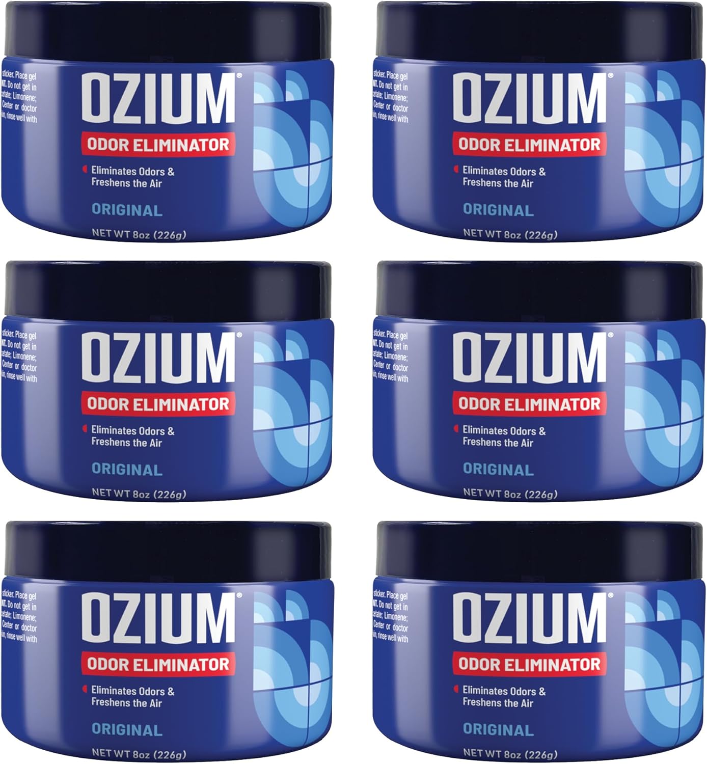 Ozium 8 Oz. 1 Pack Odor Eliminating Gel for Homes, Cars, Offices and More