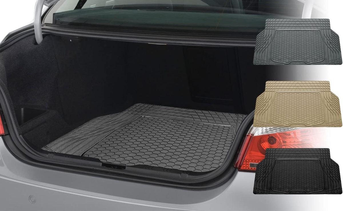 FH Group ClimaProof Universal Cargo Mat – All-Weather, Trimmable Trunk Mat (55" W x 31.5" D) – Fits Most Cars, SUVs & Trucks – Black