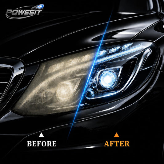 Car Headlight Restoration Kit – Headlight Cleaner & Restorer Kit with Restoration Spray, No Power Tools Required, Restores Yellowed & Oxidized Headlights to Like-New Clarity, For All Vehicle Types