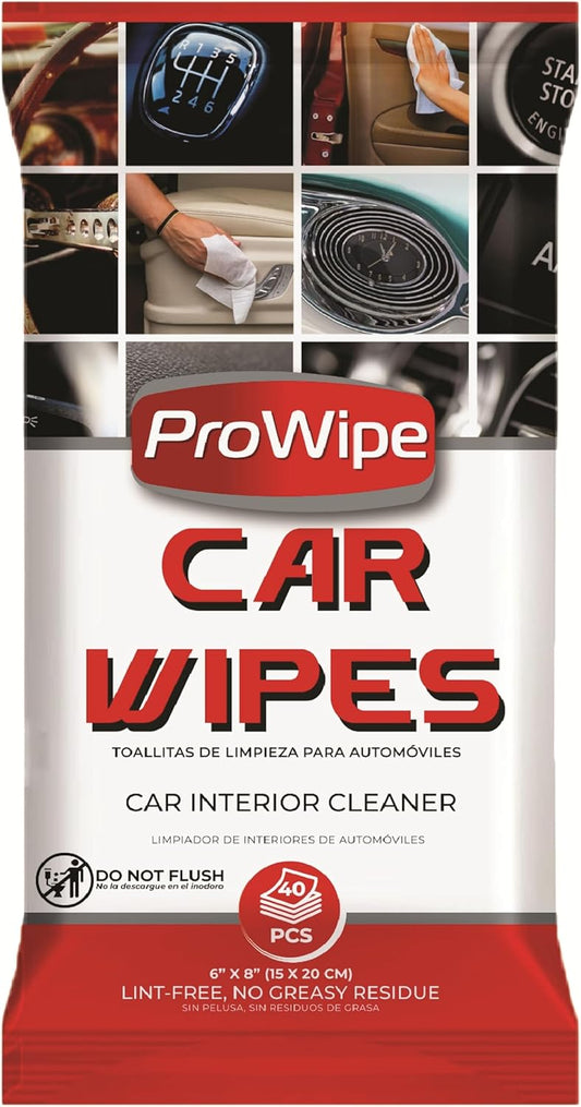 Car Cleaning Wipes - Car Interior Cleaner, Dashboard Cleaner, 4x40-160 Count Residue-Free Wipes for Interior Surfaces, From Dashboard to Leather Seats, Must Have Accessories