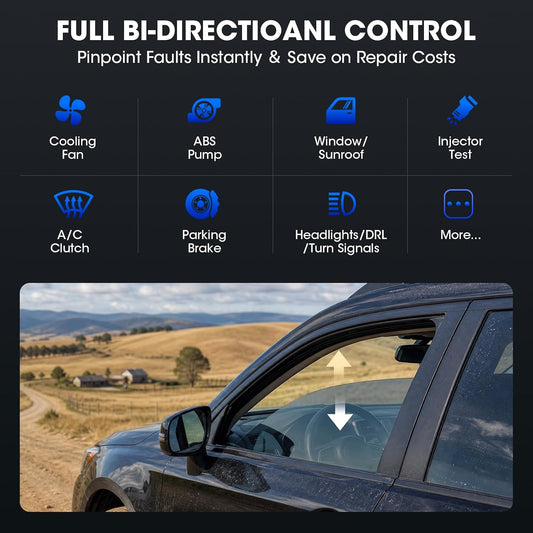 XTOOL IP616 V2.0 Bidirectional Scan Tool, No Subscription Fee, AI-Assisted Full System OBD2 Scanner Diagnostic Tool, 34+ Resets, Active Test, EPB, Injector Test, CAN FD & DoIP, FCA
