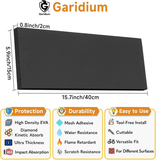 Garage Wall Protector - Heavy Duty Self-Adhesive Foam Bumpers for Car Door Dings, Furniture & Bike Scratches | Tool-Free Installation, Extreme Durability (2)