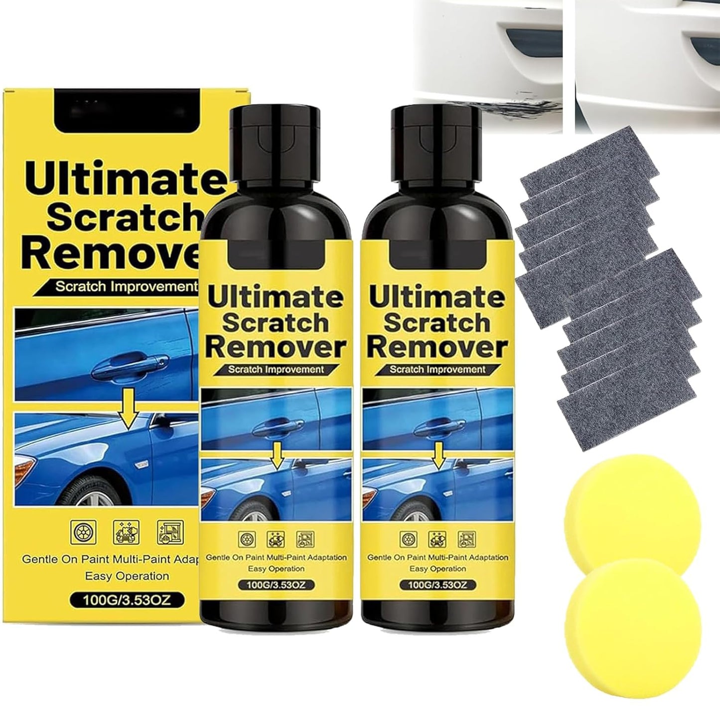 Nanopolix Cloth, Scratch Remover, Car Scratch Remover Kit with Cloth, Quick Repair Deep Scratches & Restore Shine in 60 Seconds for All Car Types (1Pcs)