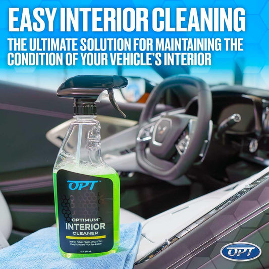 Optimum No Rinse Version 5 (32 Oz) and Big Red Sponge (BRS) Car Cleaning Kit, ONR Rinseless Car Wash and Wash Sponge for Washing and Auto Detailing