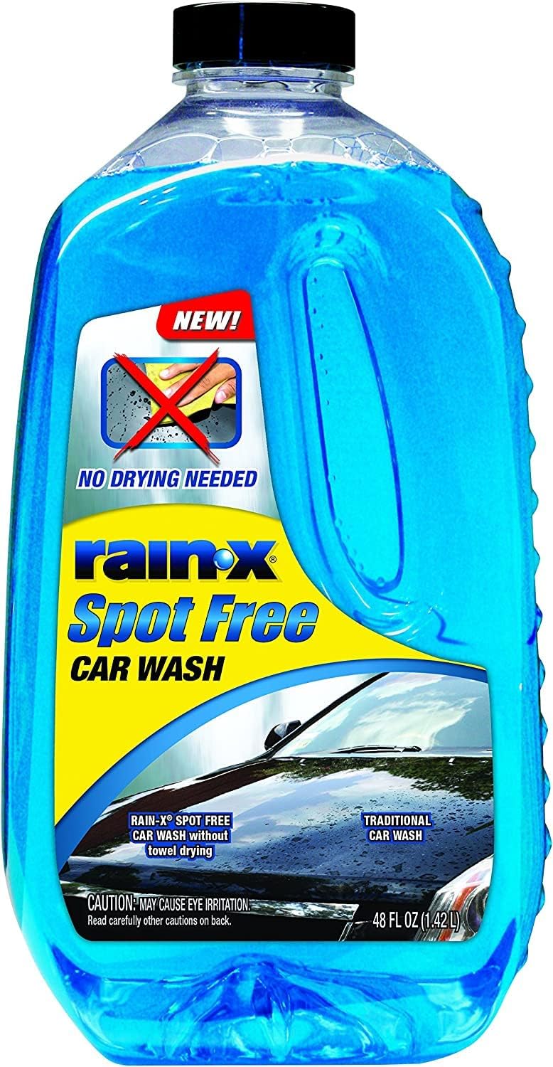 Rain-X 620073 - Car Wash Deep Cleaning, High Foam Soap Provides Spot Free Shine with No Towel Or Hand Drying Needed - Car soap for car cleaning and detailing 48 fl oz (Pack of 2)