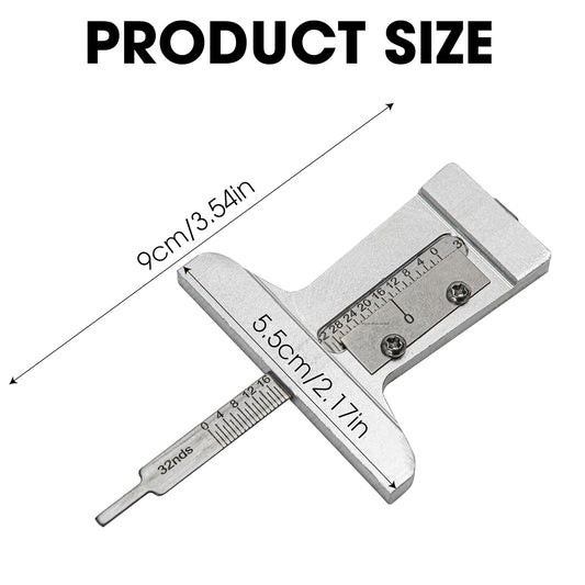 Car Truck Tire Depth Checker Tyre Tread Gauge Stainless Steel 0~32nds Caliper Measure Tool