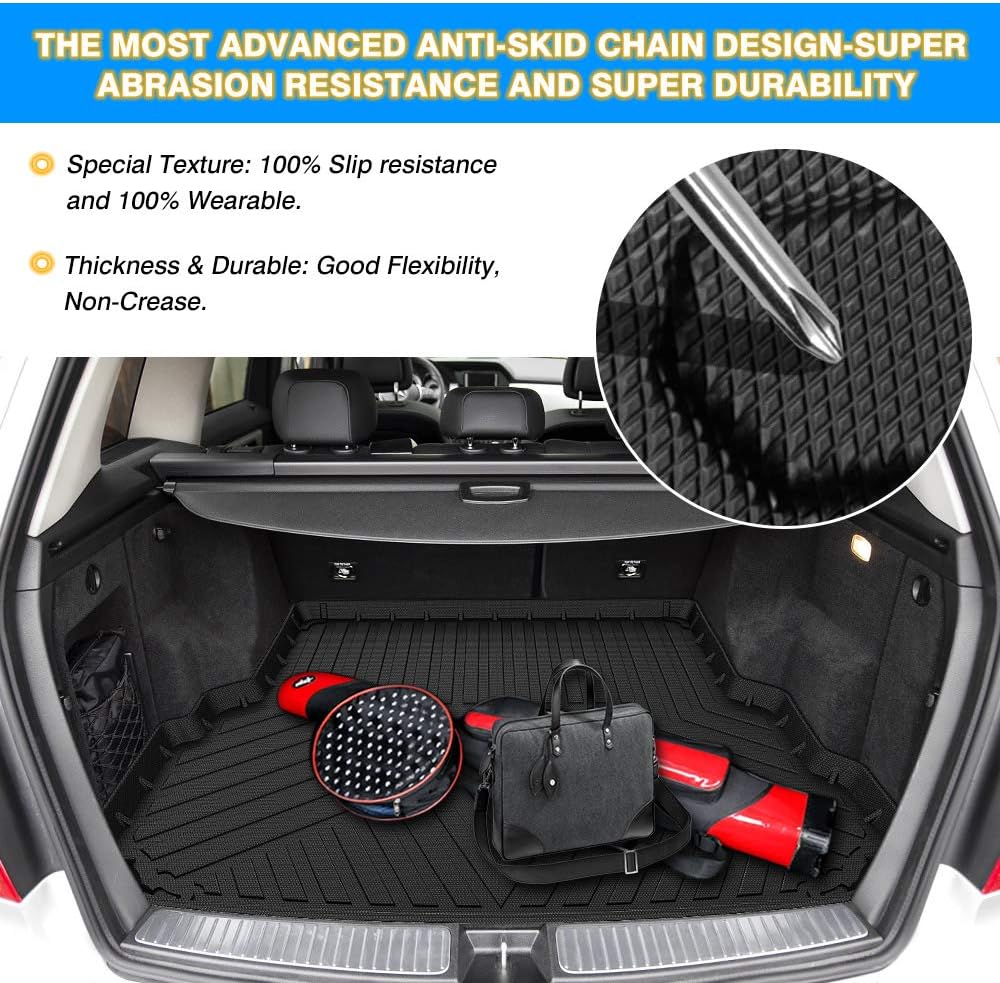 Rav4 Cargo Liner - Trunk Mat for Toyota RAV4 2019-2024 2025, All Weather Cargo Mat for rav4 Accessories, Heavy Duty (Fit for All Models)
