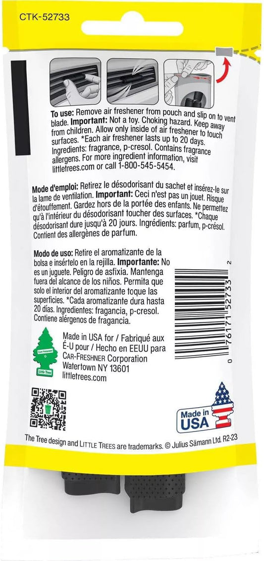 Little Trees Car Air Freshener | Vent Wrap Provides Long-Lasting Scent, Invisibly Fresh! | New Car Scent, 16 count, (4) 4-Packs