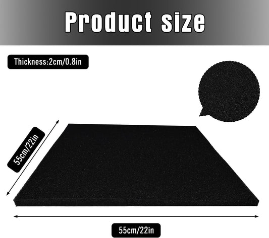 22'' Square No Splatter Pad, Oil Drain Splash Pad Fits Most Oil Drains Anti Splash Oil Change Mat for Car Changing Oil Transmission Drain Pan