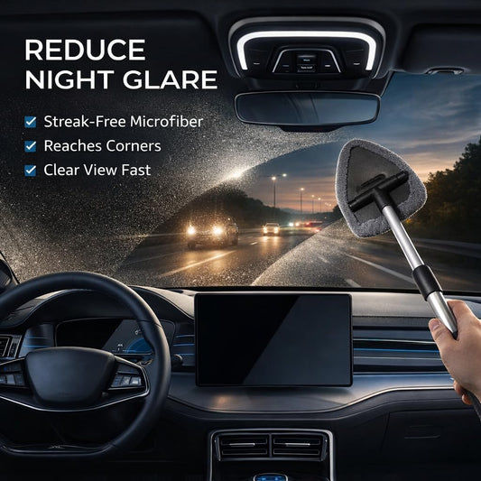 15-Piece Car Interior & Glass Cleaning Kit - 3 Graded Boar Brushes, 3-in-1 AC Vent Shutter Brush, 160g Gel, 180° Swivel Retractable Glass Brush | Auto-Focus Multi-Scenario Use