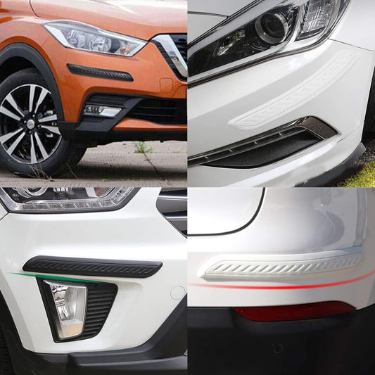 Anti-Collision Patch Car Bumper Guard Strip Anti-Scratch Bumper Protector Trim Universal Rear Bumper Protector Car Door Edge Guards Car Side Door Edge Guards Protector (Black-4Pack)