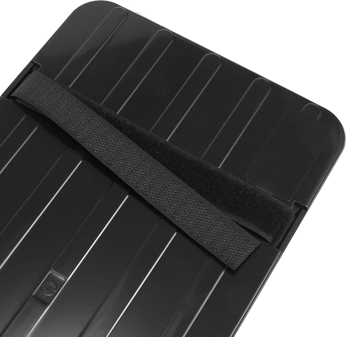 X AUTOHAUX Black Universal Car Sun Visor Organizer Sunglasses Case Storage Pocket Hook and Loop Tape ABS PU Leather for SUV RV Truck