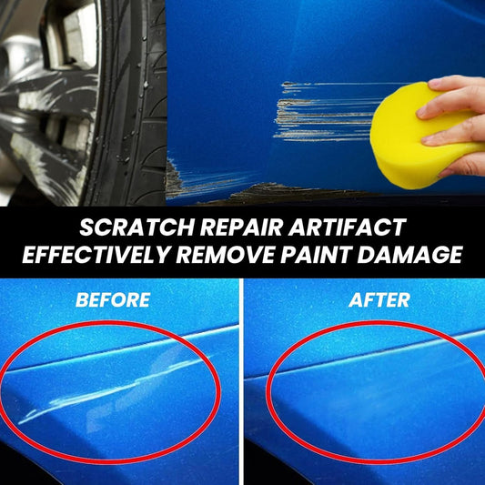 Car Scratch Removal Wax, 2026 New Upgraded scratch remover for vehicles Deep Scratches, Universal Car Paint Polishing Wax Scratch Remover with Wipe and Sponge (1Set)