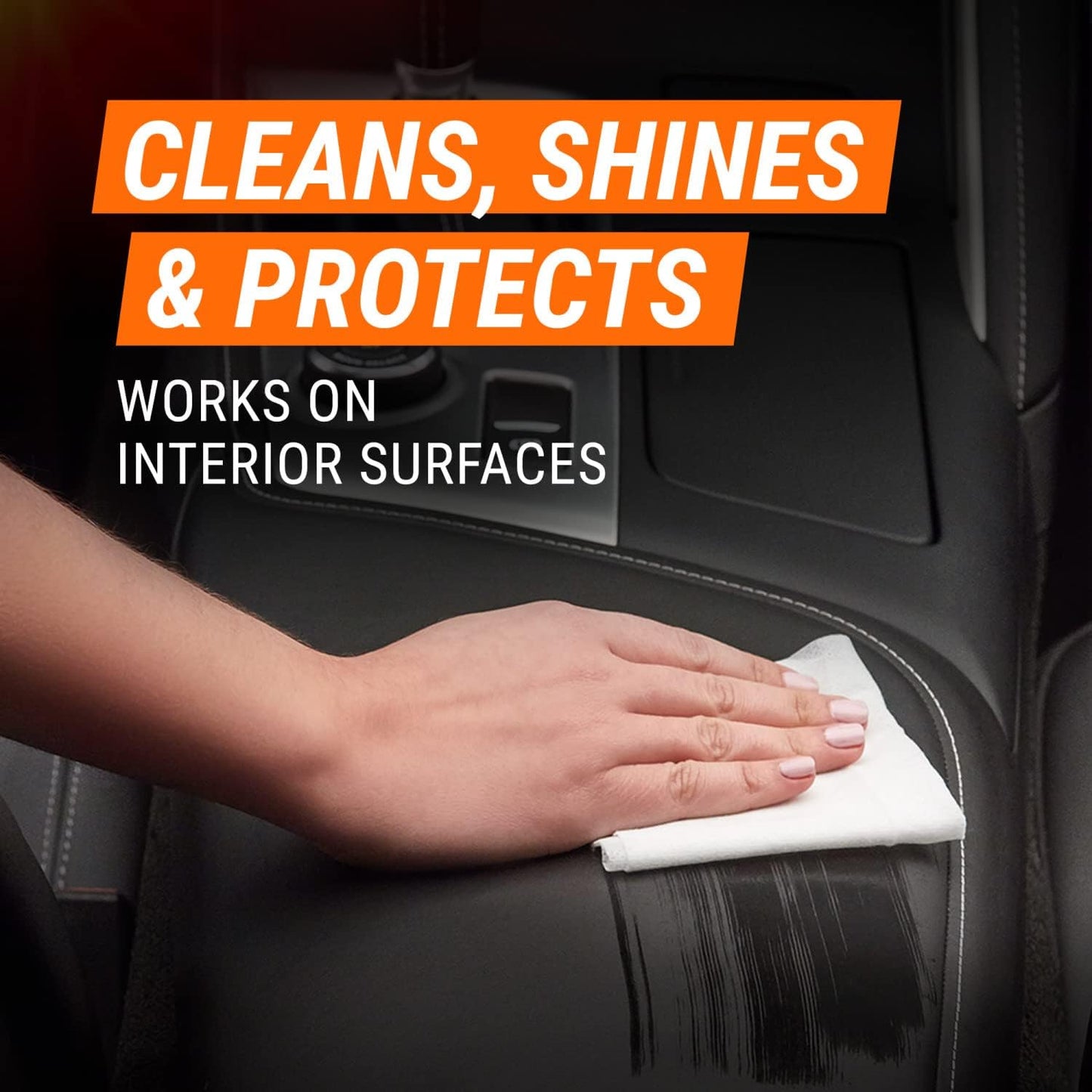 Ultra Shield Car Interior Protectant Wipes by Armor All, Car Cleaning Wipes With Armor All Protectant Prevents Dust Buildup and Enhances Color Depth, 25 Count