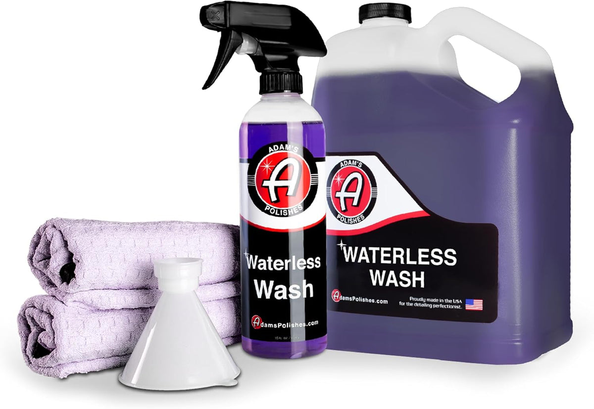 Adam's Polishes Waterless Wash (16oz) - Car Cleaning Car Wash Spray for Car Detailing | Safe Ultra Slick Lubricating Formula, Boat, Motorcycle, RV | No Garden Hose, Wash Soap or Foam Cannon Needed