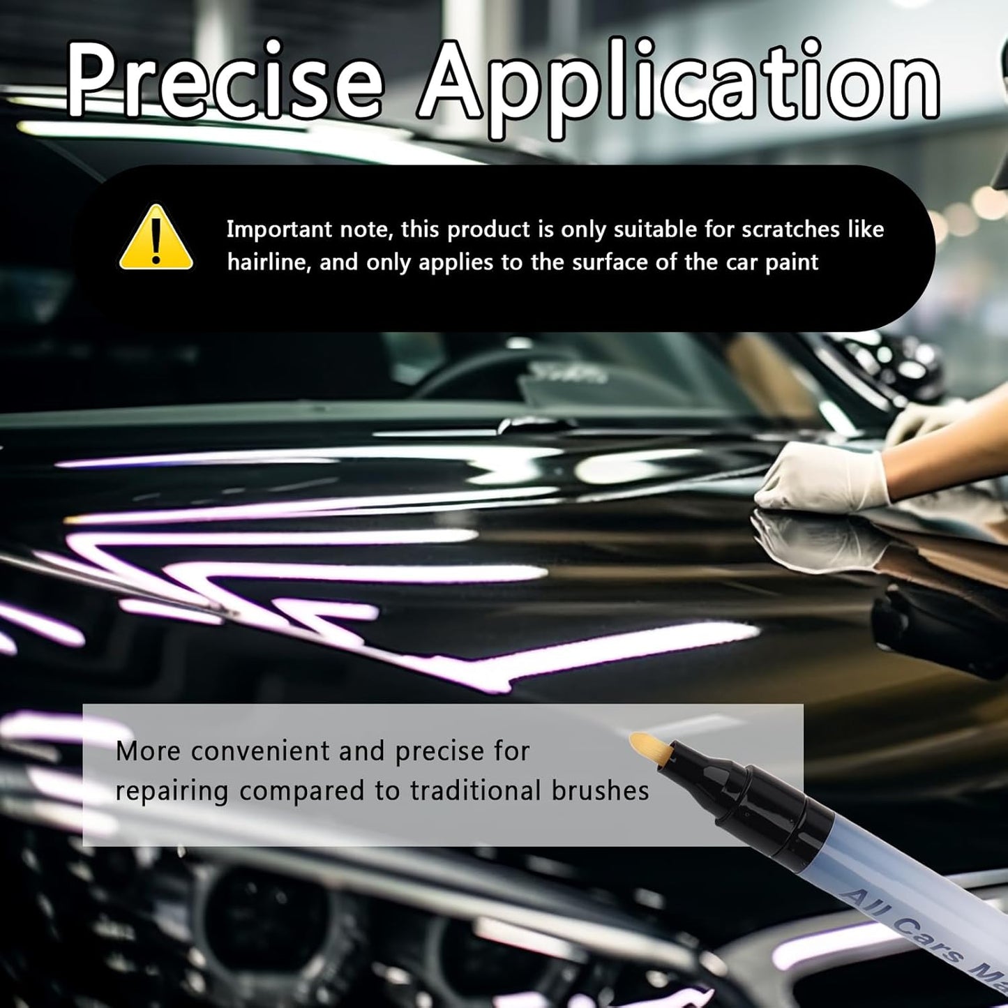 Upgraded Magic Car Scratch Remover Pen,Universal Car Paint Scratch Repair Pen All Vehicle Paint Colors Available,Essential All Cars Magic Pens as Scratches Remover for Vehicles