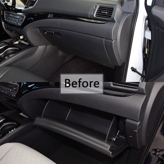 EDBETOS Glove Box Dividers Organizer Compatible with Honda Pilot 2016-2020 2021 2022/ Ridgeline 2017-2023/ Passport 2019-2023 Accessories Double Compartment Optimize Interior Storage Space