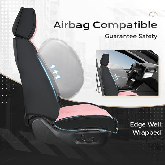 Coverado Car Seat Covers, Seat Covers Full Set, 5 Seats Automotive Seat Cover, Mesh Breathable Seat Protectors, Universal Fit for Most Cars