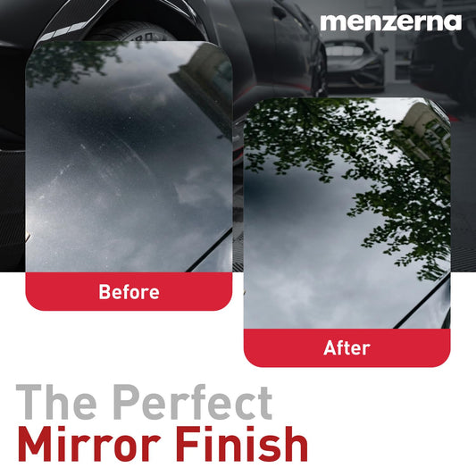 menzerna “Super Finish Plus 3800” Car Polishing I Deep Gloss Polish for a Perfect Mirror-Like Finish I Polishing Compound for Micro Scratches & Holograms on Cars & SUVs I Silicone Free I 8 fl oz.