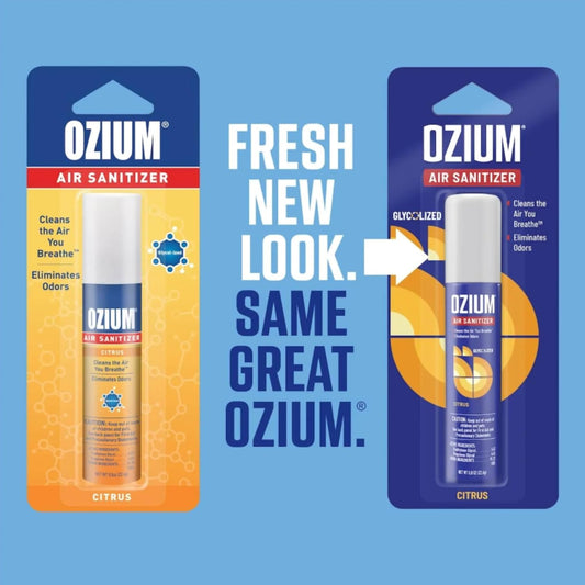 Ozium Air Sanitizer, New Car Scent, 0.8 oz