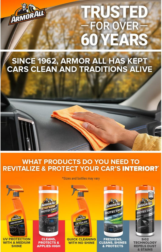 Armor All Extreme Shield Protectant Spray , Interior Car Cleaner with UV Protection Against Cracking and Fading, 16 Fl Oz
