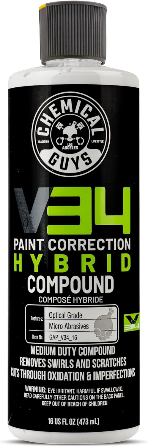 Chemical Guys Gap_V34_16 V34 Optical Grade Hybrid Compound (16 oz)