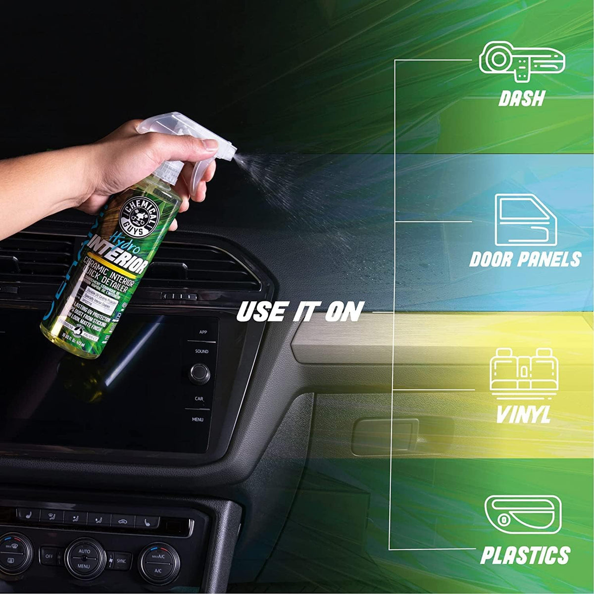 Chemical Guys HOL363 16-Piece Arsenal Builder Ceramic Car Wash & Protection Kit with Big Mouth Max Release Foam Cannon, Bucket and (6) 16 oz Car Care Cleaning Chemicals (Works w/Pressure Washers)