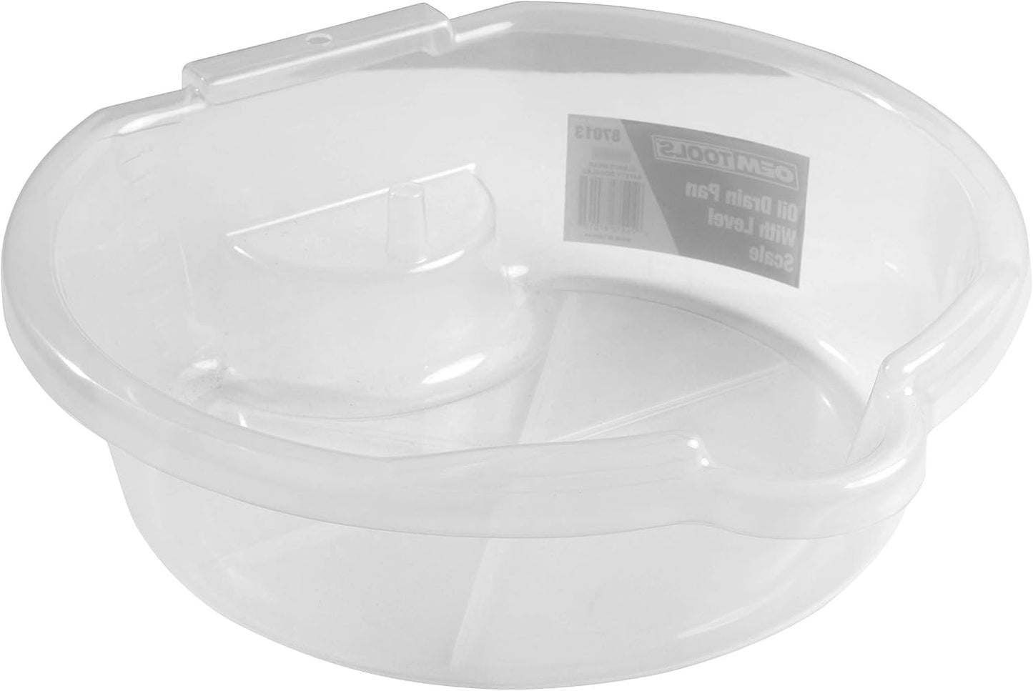 OEMTOOLS 87013 Oil Drain Pan Clear with Level Scale