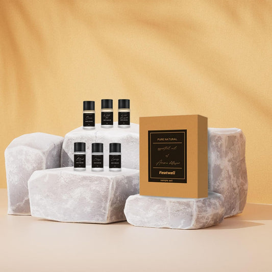 Featwell Car Air Freshener, Three Adjustable Modes Intelligent Car Aroma Diffuser, Rechargeable Car Aroma Diffuser, Black