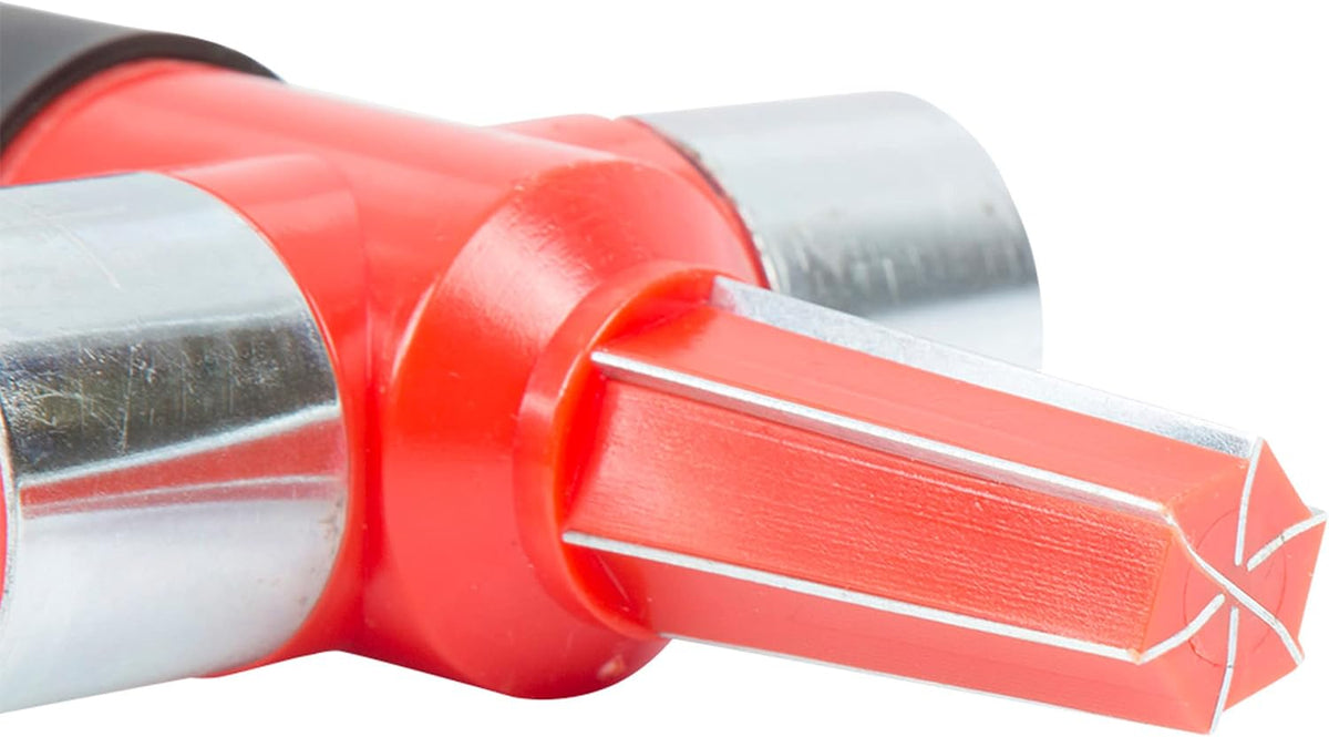 Steelman 4-Way Battery Terminal Post Cleaner Automotive Maintenance Tool, Clean Out Terminal Clamps, Clean and Reshape Posts, Brush Away Corrosion