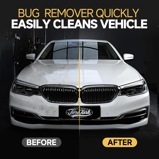 toretark Bug Remover for Cars Exterior - Tree Sap Remover for Cars Exterior, Quickly Dissolves for Water Spot, Bird Poop, Resin, Grease, Tar - PH Neutral, Safe on Paint, Rubber, Chrome, Glass