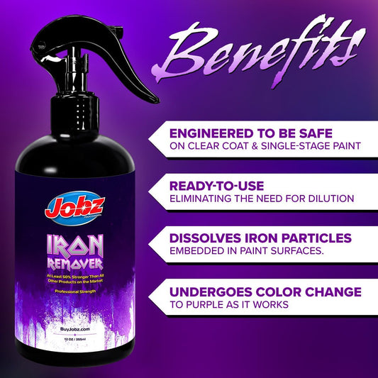 Iron Remover and Rust Spot Spray for Car Detailing | 2 Pack | Effortlessly Eliminate Iron Deposits from Your Car's Paint | Strong Brake Rust and Vehicle Rust Remover