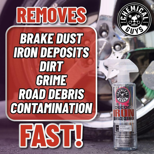 Chemical Guys Decon Pro Iron Remover and Wheel Cleaner – Professional Strength Fallout Remover, Brakes, Calipers, Exterior, Wheel and Tire Cleaner – Dissolves Brake Dust & Dirt, 16 oz