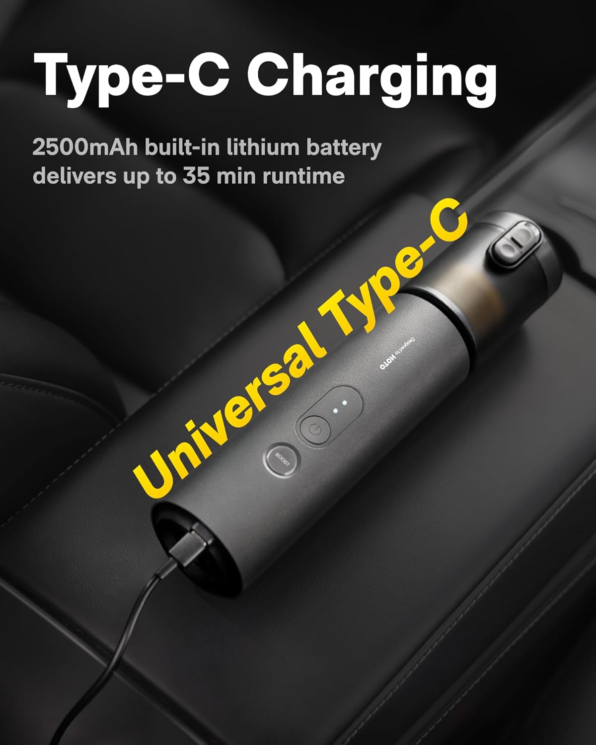 HOTO Handheld Car Vacuum Cleaner Cordless, 4-in-1 Portable Mini Vacuum with 20000Pa Strong Suction, Electric Compressed Air Duster Blower for Car, Desk, Keyboard, Home, Office