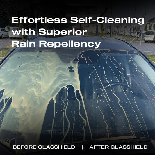 Nasiol GlasShield Wipe-On Nano Rain Repellent Wipe Kit, Ceramic Coating for Windshield, Quick & Easy Application, Easy to Clean, Car Rain-Repellant, Durable Lasts for 15,000 Miles