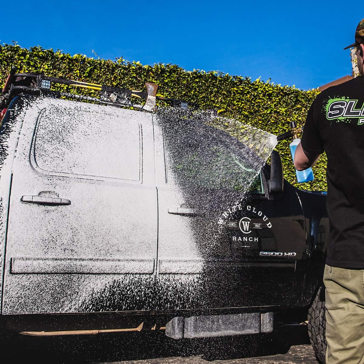 Slick Products Hybrid Ceramic Wash & Wax Super Concentrate – Extra Thick Foaming Car Shampoo & Motorcycle Wash Soap with Wax Protection – Perfect for Foam Cannon – 64 oz.