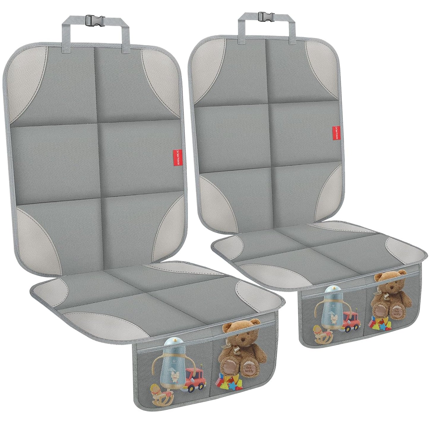 Car Seat Protector for Child Car Seat, 600D Fabric Safe Car Seat Cover with Upgraded Non-Slip Backing, Waterproof Seat Protector Under Baby Car Seat with Thick Padding for Car Back Front Seat
