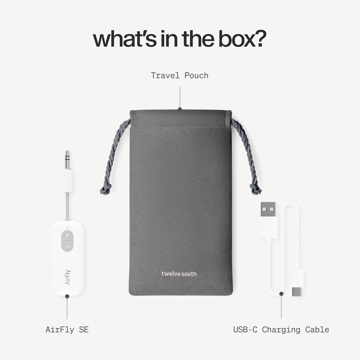 AirFly Pro 2 Deluxe – Bluetooth Adapter for Airplane, Pair 2 AirPods or Wireless Headphones – 3.5mm AUX Bluetooth Transmitter/Receiver for Cars, Boats, Treadmills, TVs – Airplane Travel Essentials