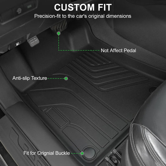 Floor Mats for 2026 2019-2025 Nissan Altima, TPE All Weather Durable Floor Liners Door Sill Guards for Nissan Altima Accessories