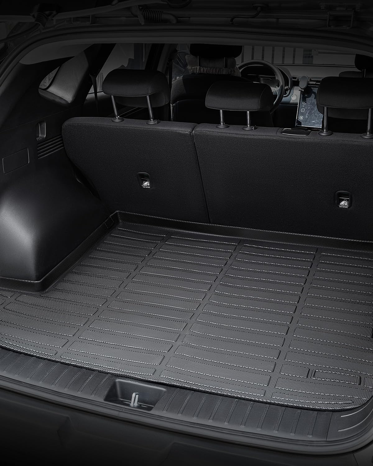 Weather Liner® Floor Mats for Hyundai Tucson 2026 2025 2024 2023 2022 (Excluding Hybrid & PHEV) Custom Fit TPE All Weather Liner Set for Interior Protection: Heavy Duty Front, Rear, Trunk Mats