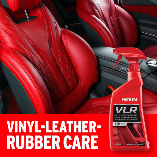 Mothers VLR Vinyl-Leather-Rubber Care, 24 oz. — Cleans, Conditions & Protects In One Step – pH Balanced Formula with Neatsfoot Oil & Lanolin To Protect Against Drying, Fading & Cracking (06524)
