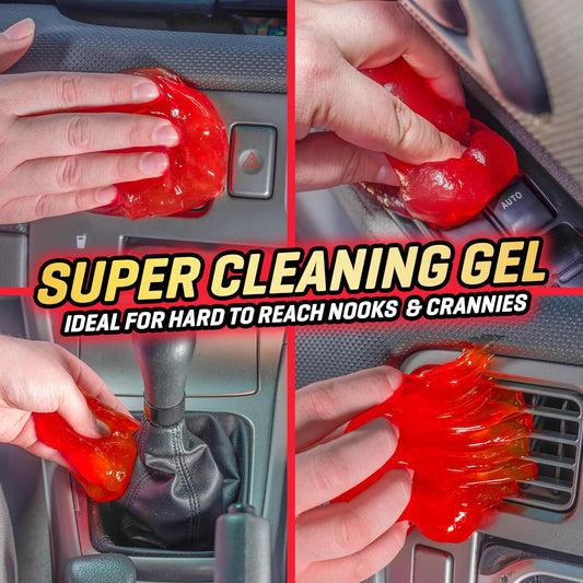 CarPlan Demon Slime 5.6 Oz - Car Interior Cleaner Gel | Putty Removes Dust & Dirt - for Detailing, Cleaning Vents, Cup Holders, Keyboards, Offices | Hot Cherry Scent