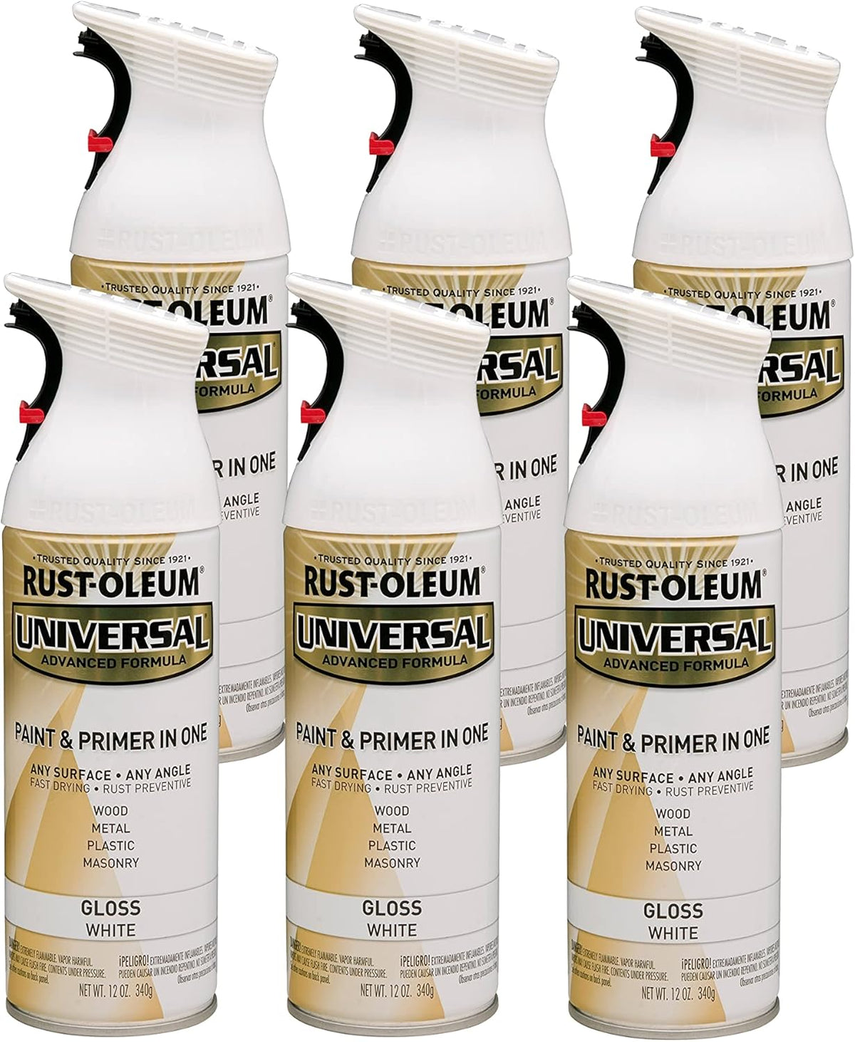 Rust-Oleum 302151 Universal All Surface Clear Topcoat Spray, 11 oz, Dead Flat Clear - Colors B