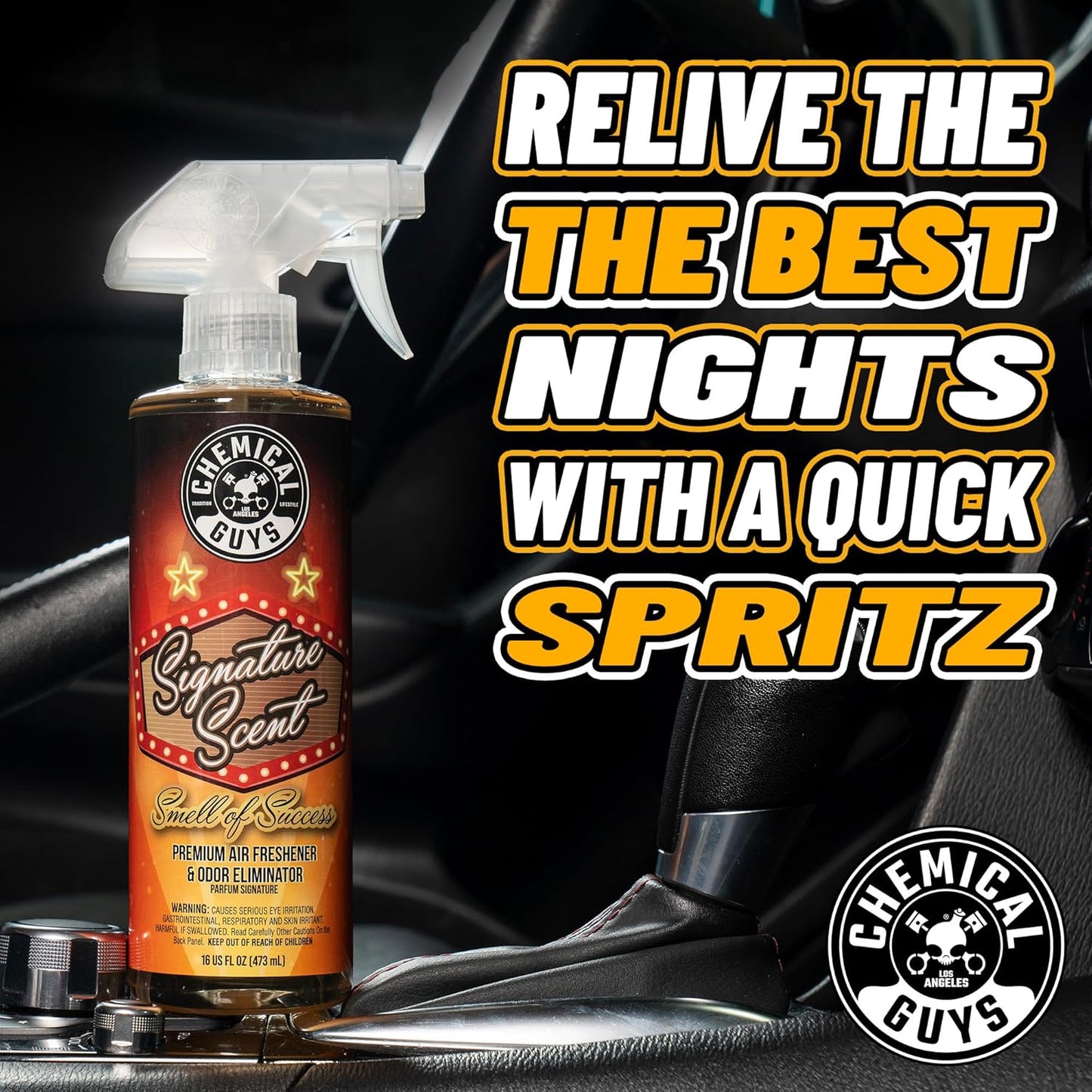 Chemical Guys AIR_302_04 Black Frost Scent and Signature Scent Combo Pack, Great for Cars, Trucks, SUVs, RVs, Home, Office & More (2-4 fl oz Items)