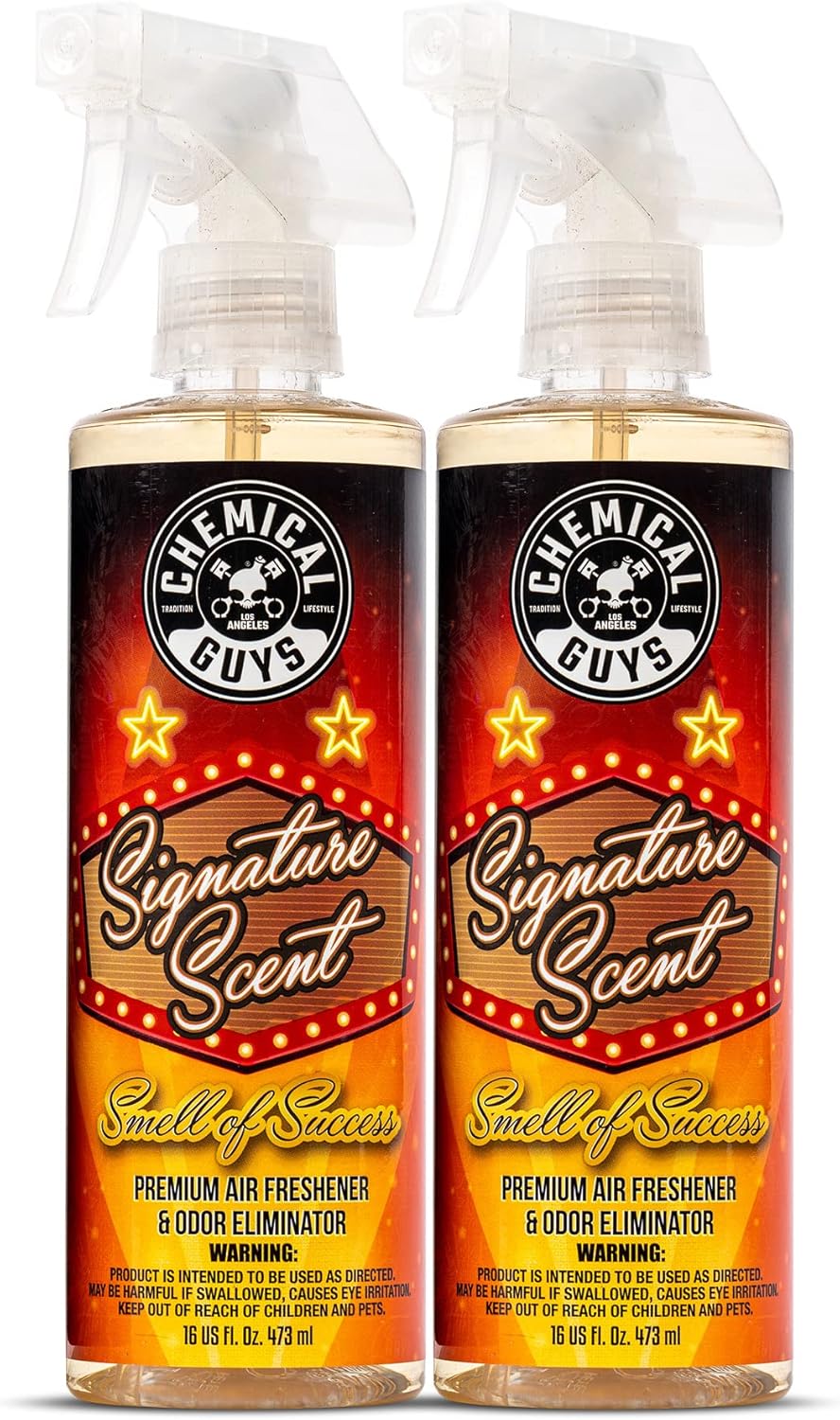 Chemical Guys AIR_069_16 Signature Scent Premium Air Freshener and Odor Eliminator, Smell of Success (Great for Cars, Trucks, SUVs, RVs, Home, Office & More) 16 fl oz