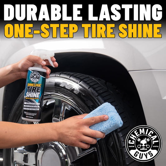 Chemical Guys ShineLogic Tire Shine 3-Pack, Deep Wet Black Shine, Safe for Cars, Trucks, Motorcycles, RVs & More, (3-20 fl oz) - TVD1202003