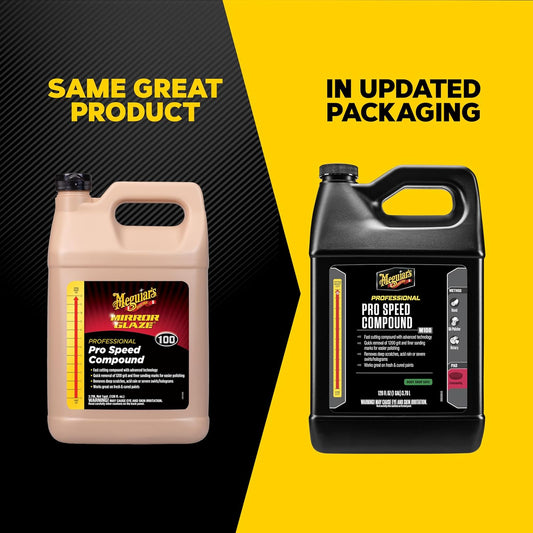Meguiar's Pro Speed Compound M10032, Fast-Cutting Rubbing Compound for Cars, Offers Heavy Scratch and Swirl Removal, Professional Car Polish, Car Compound Removes up to 1200 Grit Sanding Marks, 32 Oz