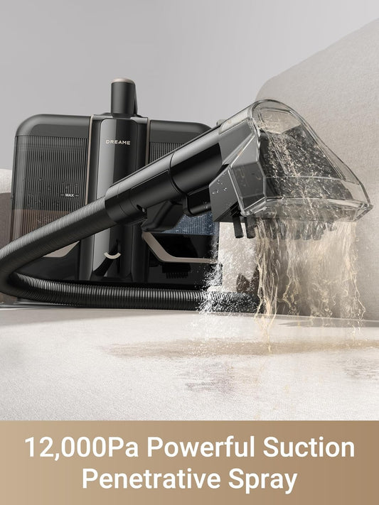 DREAME N20 Steam Carpet Cleaner Machine with Steam & Hot Water Wash, Portable Upholstery Cleaner with Self Cleaning, 17Kpa Suction, Perfect for Pet, Car, Auto, Carpet, Rug, Auto-Mix Solution
